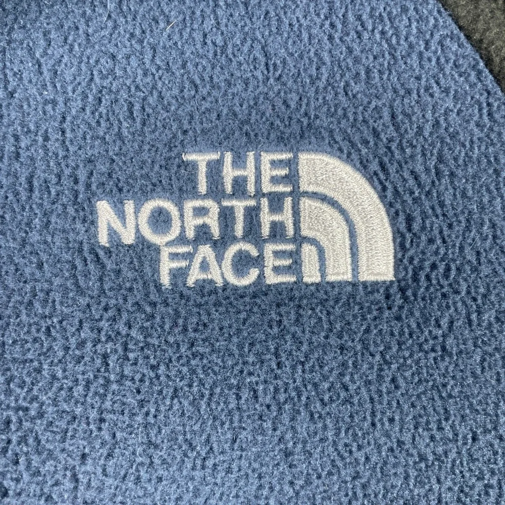 The North Face Fleece Jacket Mens XL Blue Black Full Zip Denali Outdoor